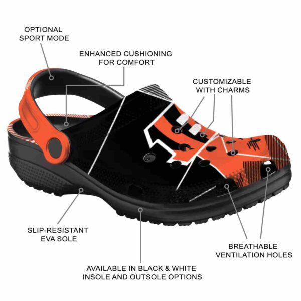 cincinnati bengals geometric background crocs new arrival