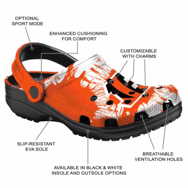 cincinnati bengals splatter graphics crocs new arrival