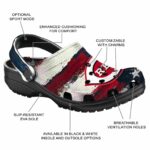 Cincinnati Reds Patriotic Stripes Crocs Fashion forward