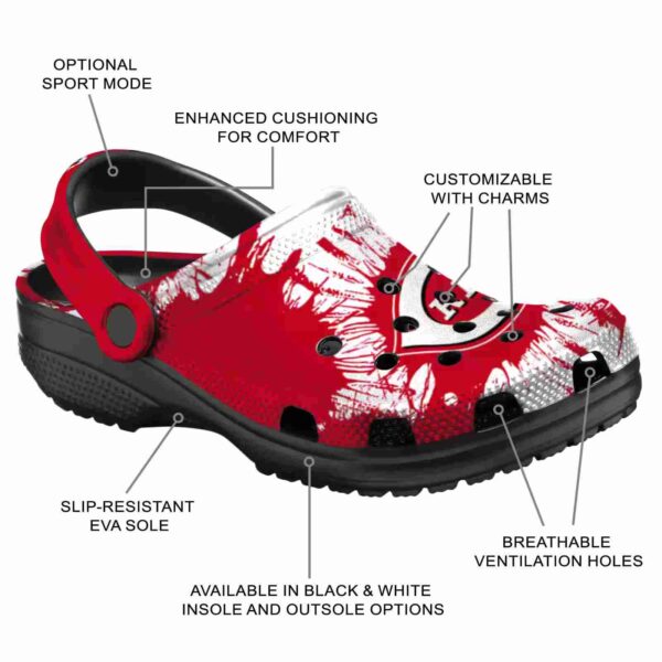 cincinnati reds splatter graphics crocs new arrival