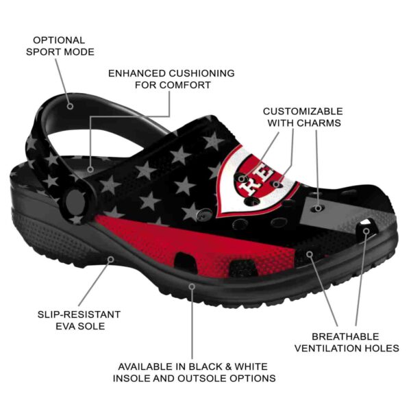 cincinnati reds stellar stripes theme crocs new arrival