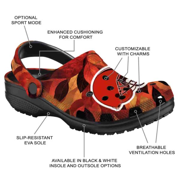 cleveland browns autumn leaves crocs new arrival