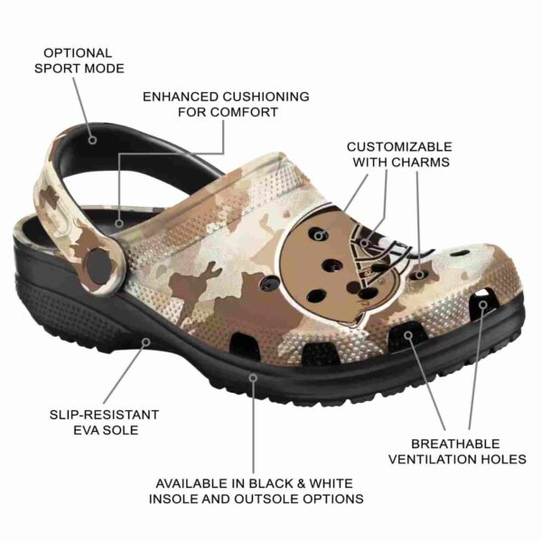 cleveland browns desert camo crocs new arrival