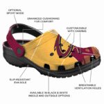 cleveland cavaliers geometric background crocs fashion forward