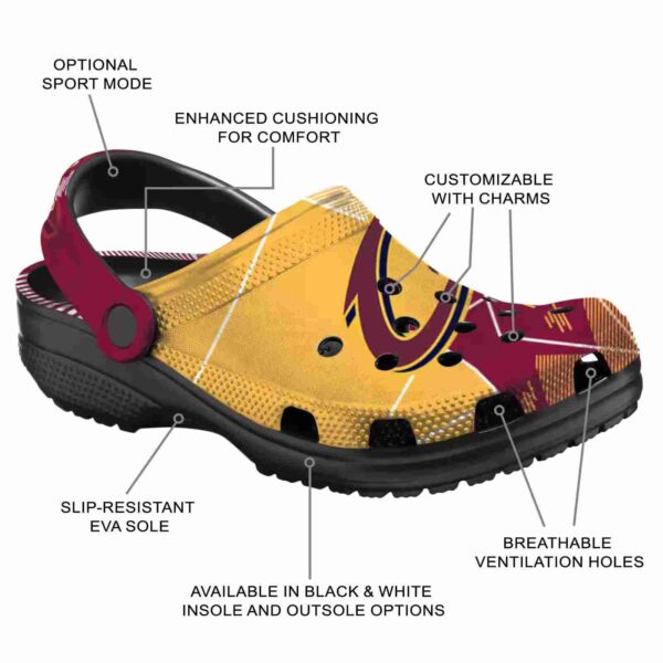 cleveland cavaliers geometric background crocs new arrival