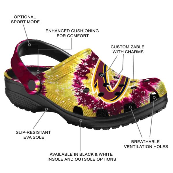 cleveland cavaliers radiant burst effect crocs new arrival