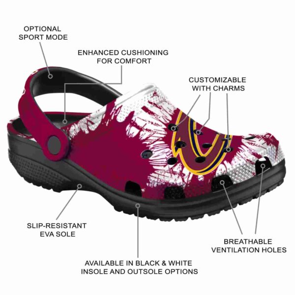 cleveland cavaliers splatter graphics crocs new arrival