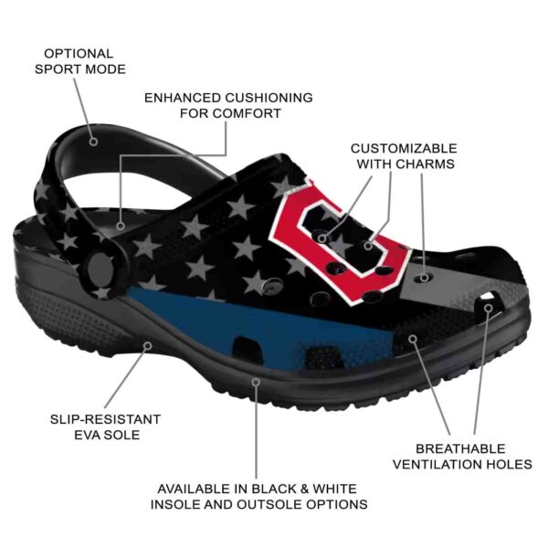 cleveland guardians stellar stripes theme crocs new arrival