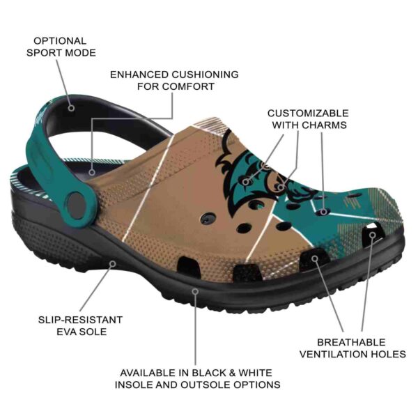 coastal carolina chanticleers geometric background clog new arrival