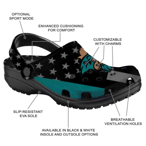 coastal carolina chanticleers stellar stripes theme clog new arrival