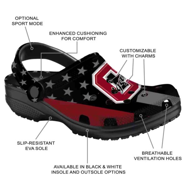 colgate raiders stellar stripes theme clog new arrival