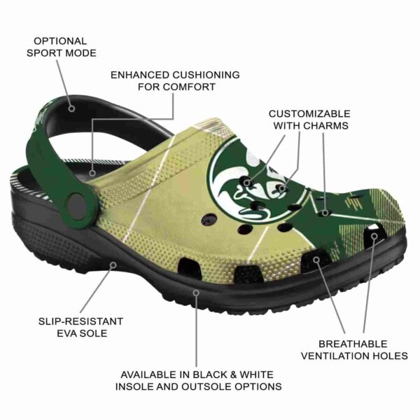 colorado state rams geometric background clog new arrival
