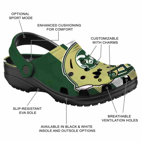 colorado state rams helmet stripes clog new arrival
