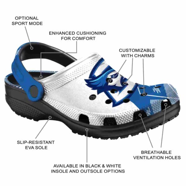 creighton bluejays geometric background clog new arrival