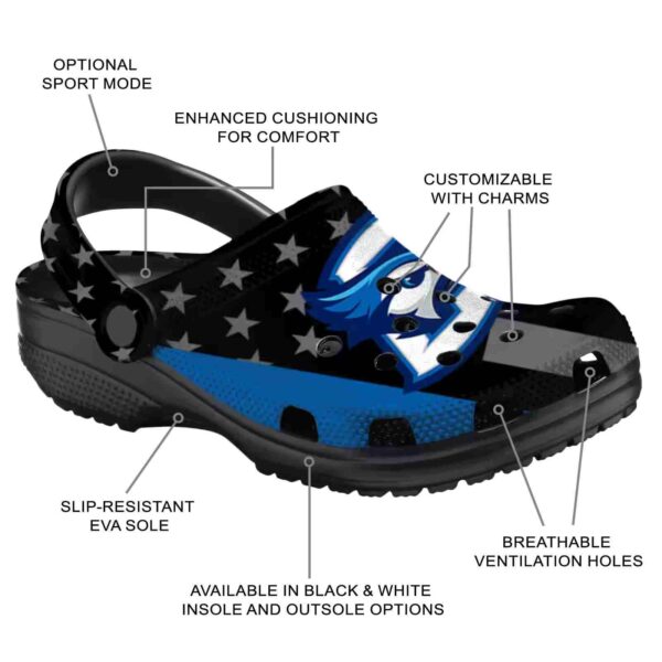 creighton bluejays stellar stripes theme clog new arrival