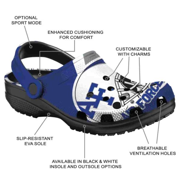 custom air force falcons football helmet clog new arrival