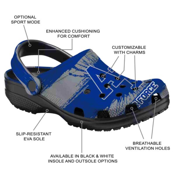 custom air force falcons paint splatter graphics clog new arrival