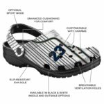 custom akron zips pinstripe pattern clog best selling