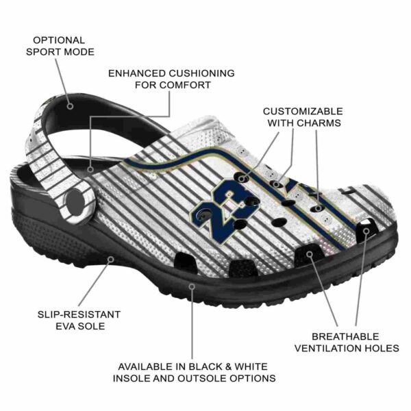 custom akron zips pinstripe pattern clog new arrival