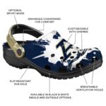 custom akron zips splatter pattern clog best selling