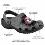 Custom Alabama Crimson Tide Cracked Ground Texture Crocs Best selling