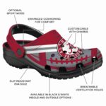 Custom Alabama Crimson Tide Football Motif Crocs Best selling