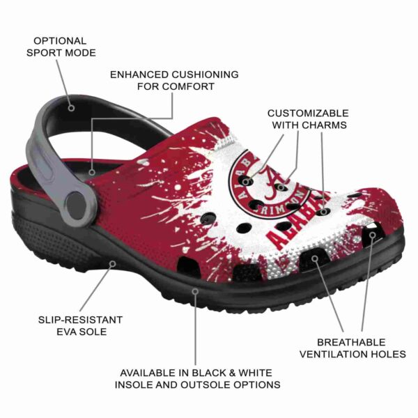 custom alabama crimson tide splash art crocs new arrival