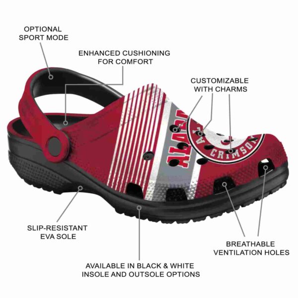 custom alabama crimson tide vibrant dual tone crocs new arrival