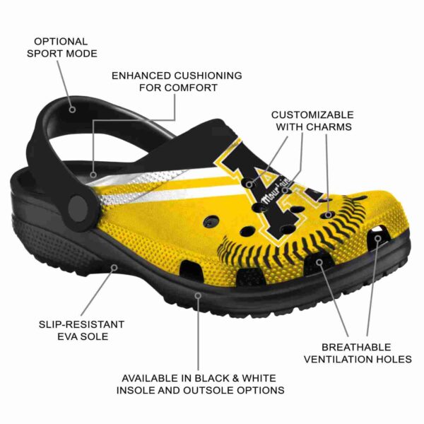 custom appalachian state mountaineers baseball motif clog new arrival