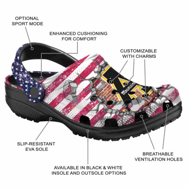 custom appalachian state mountaineers freedom splinter clog new arrival