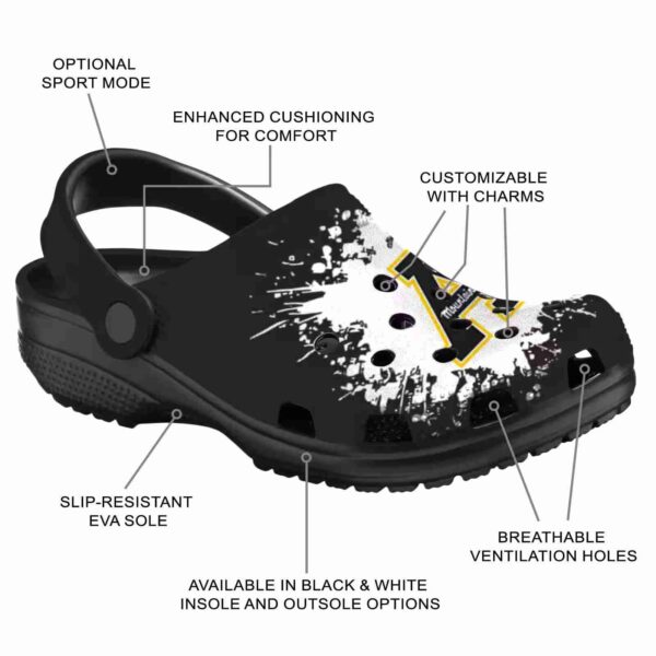 custom appalachian state mountaineers splatter background clog new arrival