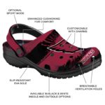 Custom Arizona Cardinals Paint Splatter Graphics Crocs Best selling