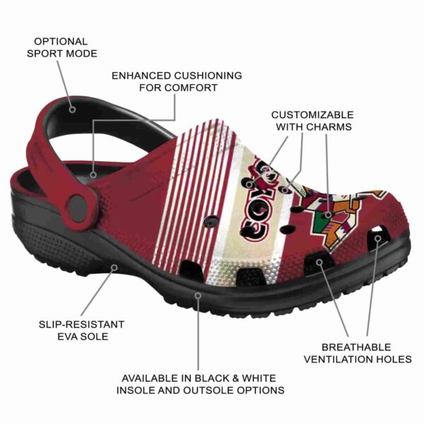 custom arizona coyotes vibrant dual tone clog new arrival