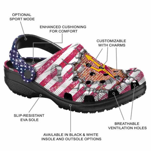 custom arizona state sun devils freedom splinter crocs new arrival