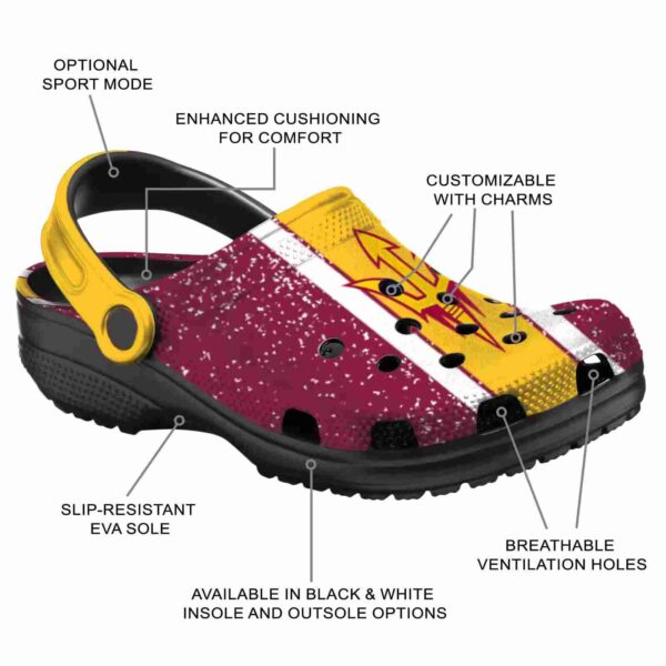 custom arizona state sun devils vertical stripes crocs new arrival