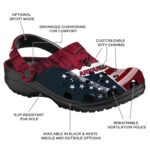 Custom Arkansas Razorbacks Star Spangled Side Pattern Crocs Best selling