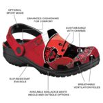 custom arkansas state red wolves baseball helmet clog best selling