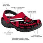 custom arkansas state red wolves football motif clog best selling