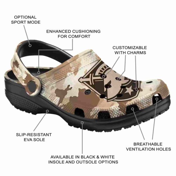 custom army black knights desert camo clog new arrival
