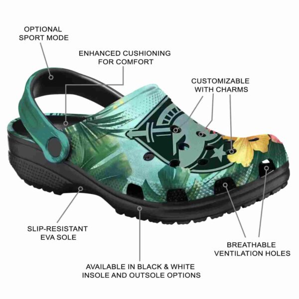 custom army black knights tropical vibes clog new arrival