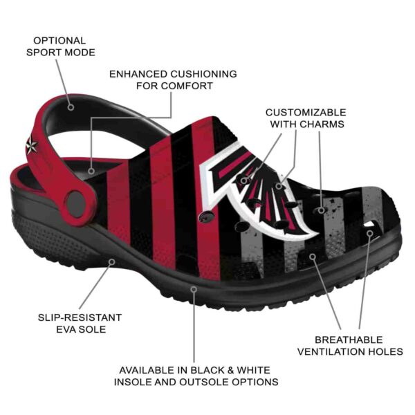 custom atlanta falcons star spangled graphic crocs new arrival
