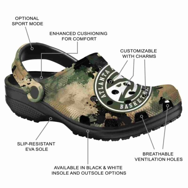 custom atlanta hawks camouflage craze clog new arrival