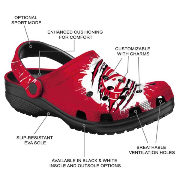 custom atlanta hawks splash motif background clog new arrival