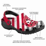 custom atlanta hawks star spangled graphic clog best selling
