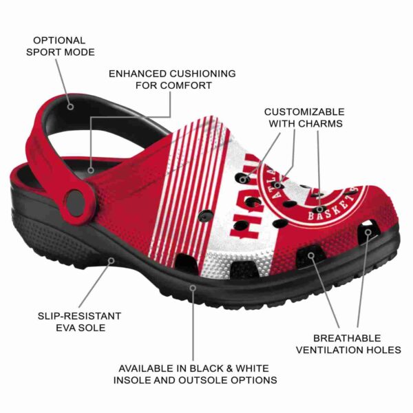 custom atlanta hawks vibrant dual tone clog new arrival
