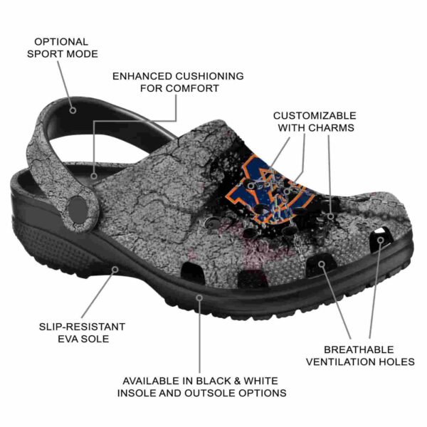 custom auburn tigers cracked ground texture crocs new arrival