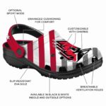 custom ball state cardinals star spangled graphic clog best selling