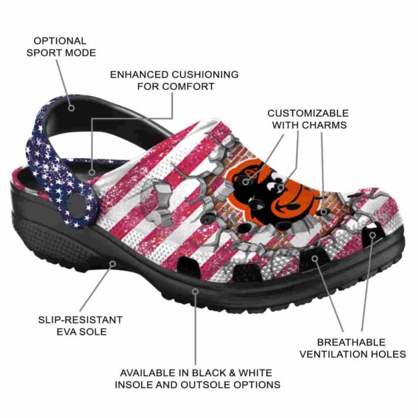 custom baltimore orioles freedom splinter crocs new arrival
