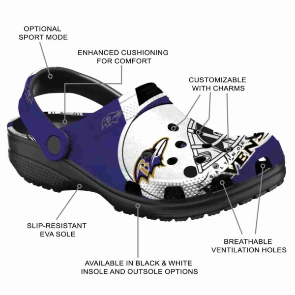 custom baltimore ravens football helmet crocs new arrival