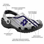 Custom Baltimore Ravens Pinstripe Pattern Crocs Best selling